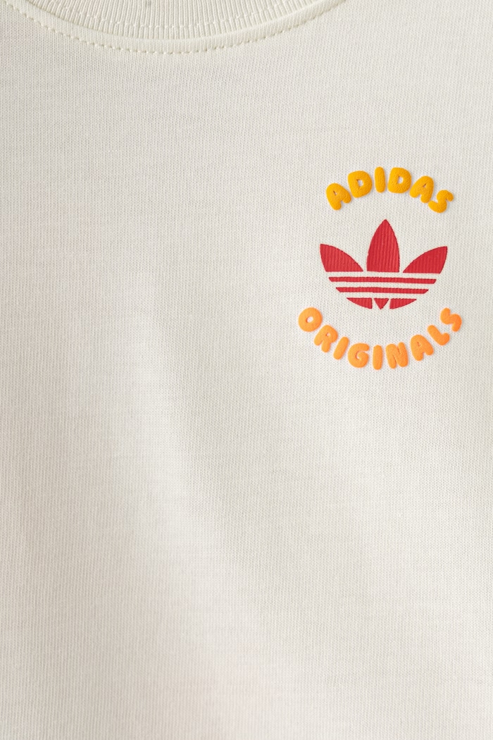 adidas Originals komplet dziecięcy bawełniany beżowy LH4727