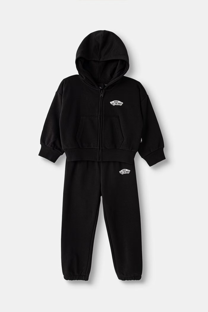 Vans dres dziecięcy z bawełną Double Standard FZ Set czarny VN0011UZBLK1