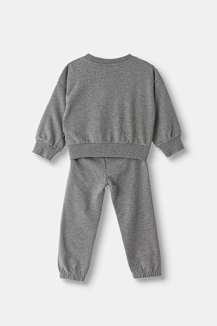 Vans dres dziecięcy z bawełną Double Standard Crew Set VN0011V102F1 szary AW26