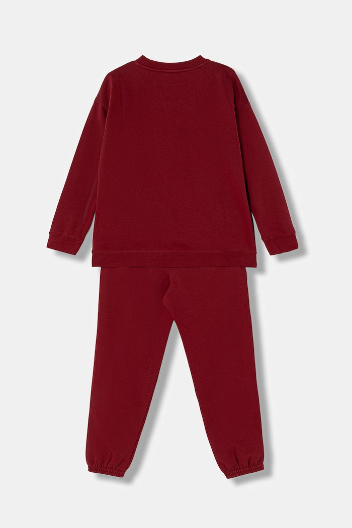 Puma komplet trenirke otroški z bombažem Loungewear Sweat Suit 689727.9BY2 bordo AW26