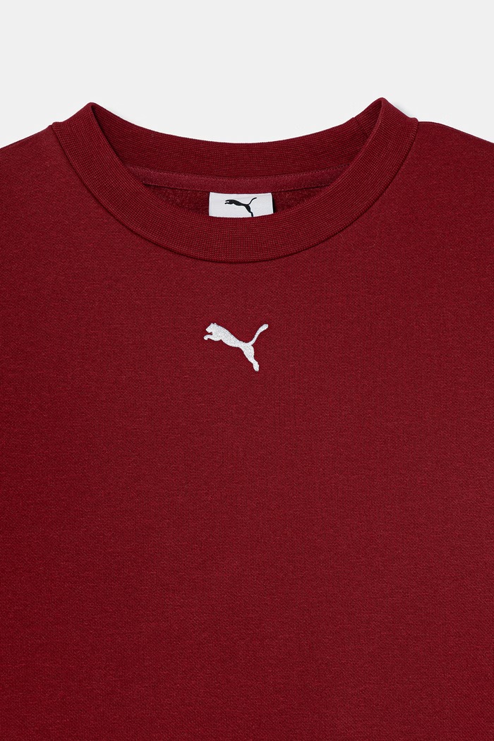 Deklice Puma komplet trenirke otroški z bombažem Loungewear Sweat Suit 689727.9BY2 bordo