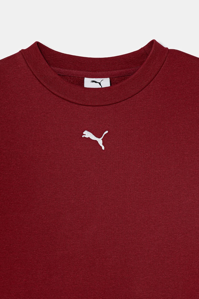 Deklice Puma komplet trenirke otroški z bombažem Loungewear Sweat Suit 689727.9BY2 bordo