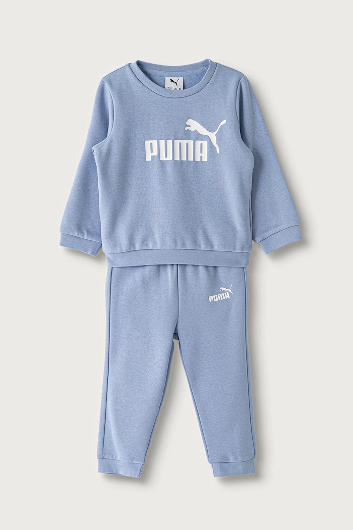 Puma komplet dresowy dziecięcy z bawełną MINICATS ESS Crew Set FL INF niebieski 686280.9BY2