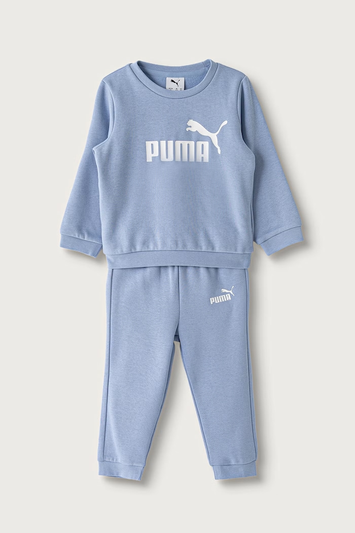 Puma σετ φόρμας παιδικό με βαμβάκι MINICATS ESS Crew Set FL INF μπλε 686280.9BY2
