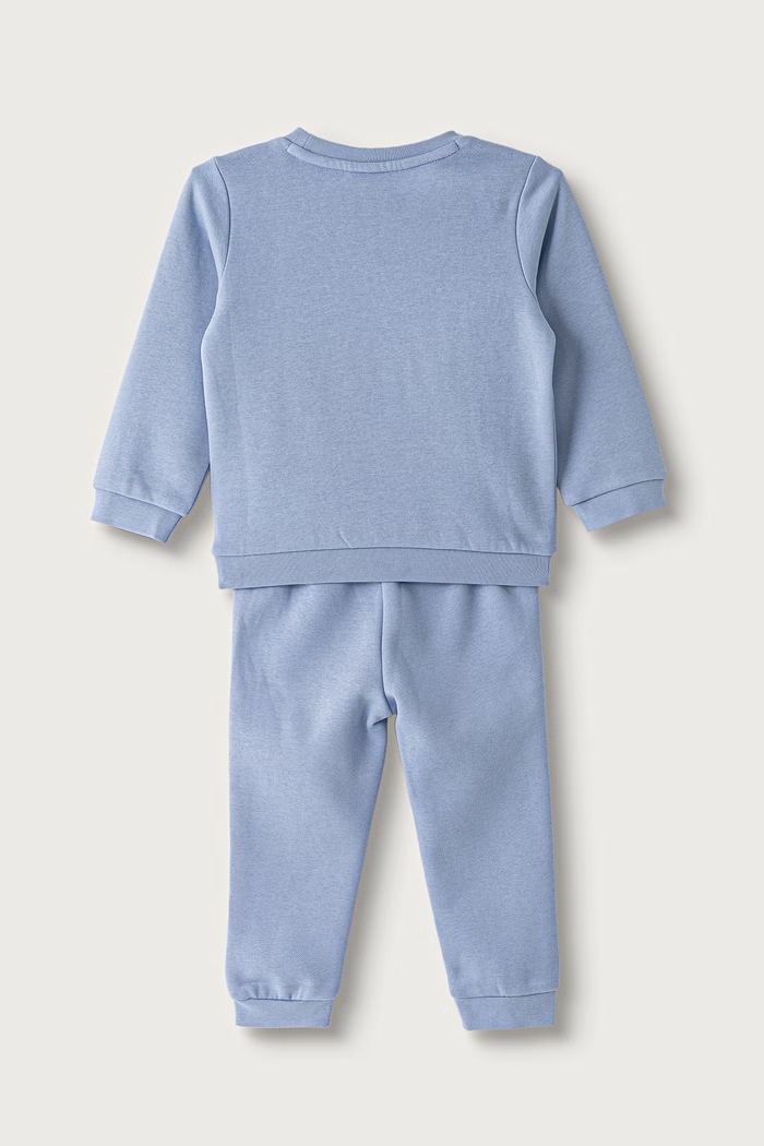 Puma komplet dresowy dziecięcy z bawełną MINICATS ESS Crew Set FL INF 686280.9BY2 niebieski AW26