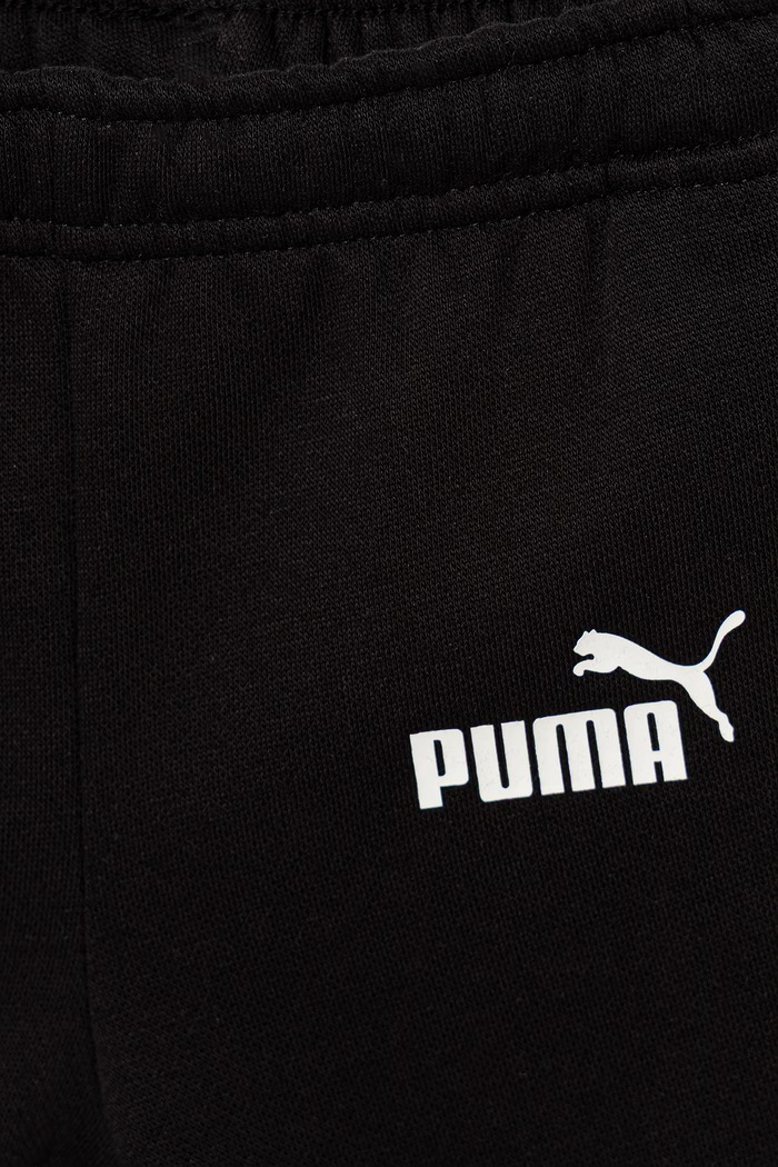 Chłopiec Puma dres dziecięcy z bawełną MINICATS ESS Raglan Crew Se 686281.9BY2 czarny