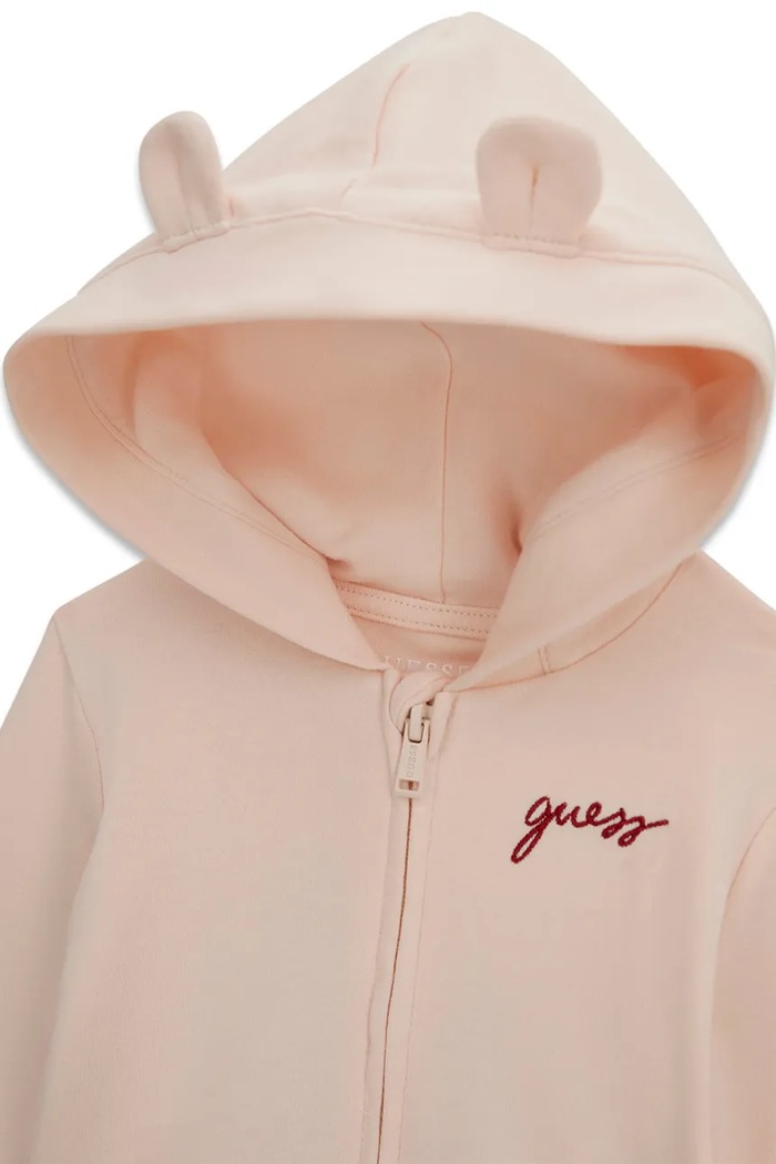 Guess dres niemowlęcy bawełniany beżowy H6YG09.K4135.9BY2