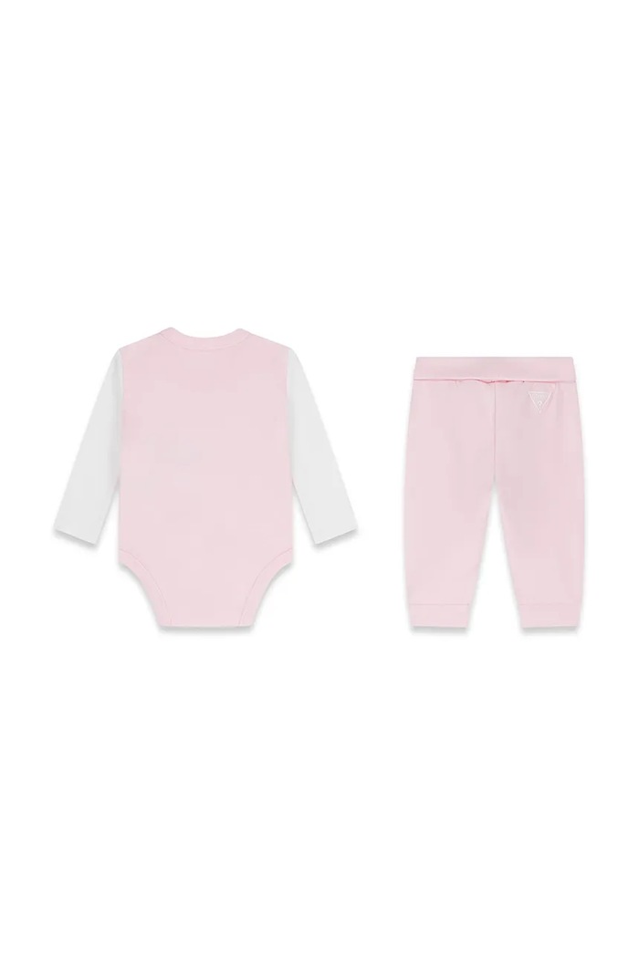 Guess komplet codzienny dziecięcy bawełniany H6YG04.K4125.9BY2 różowy AW26