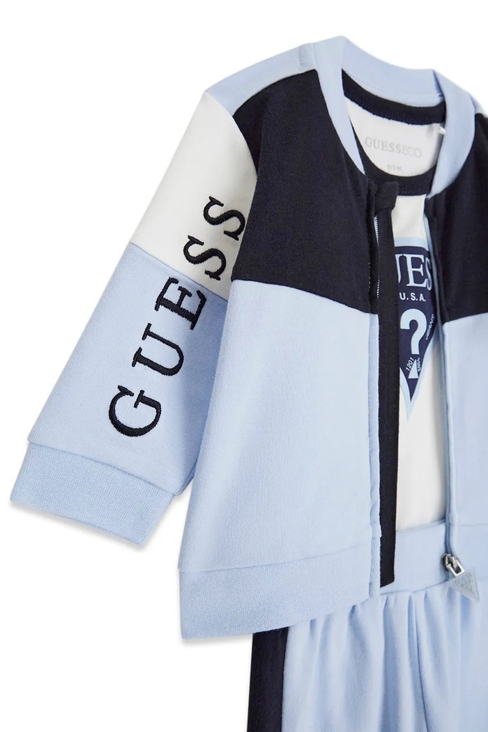 Guess komplet codzienny dziecięcy bawełniany niebieski H6YG03.K4124.9BY2
