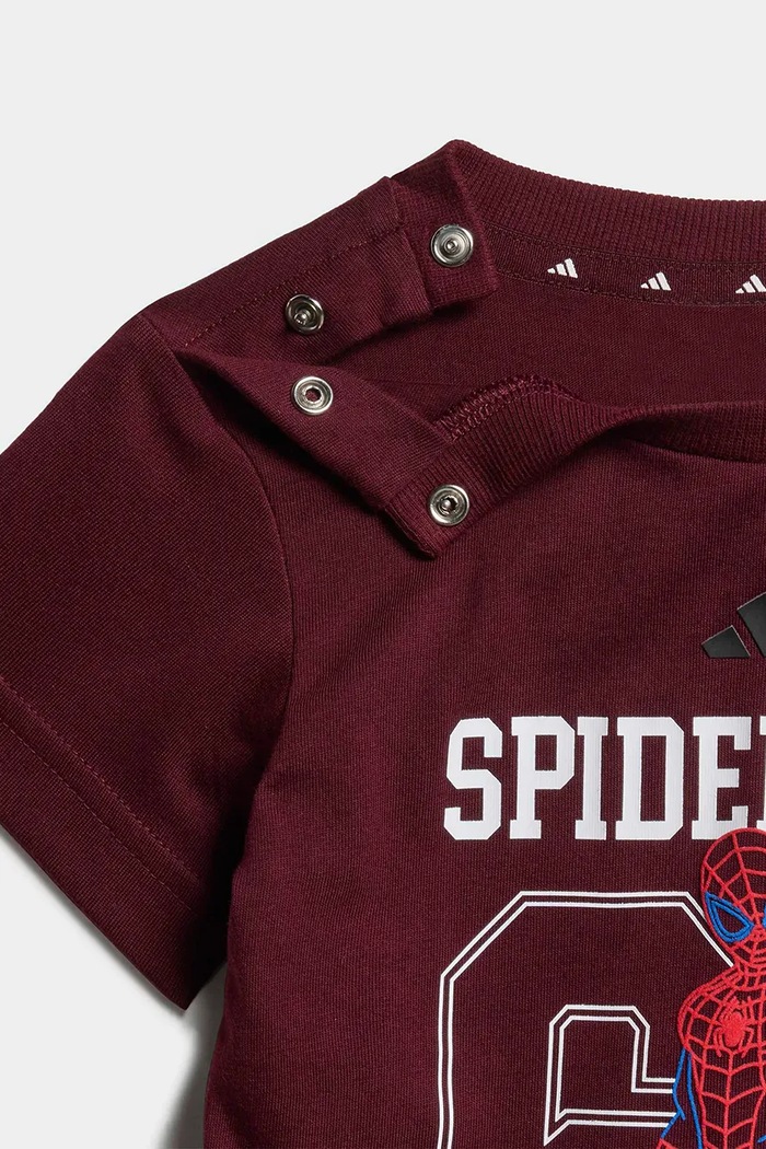 adidas komplet za djecu od pamuka MARVEL SPIDER-MAN bordo KG6115