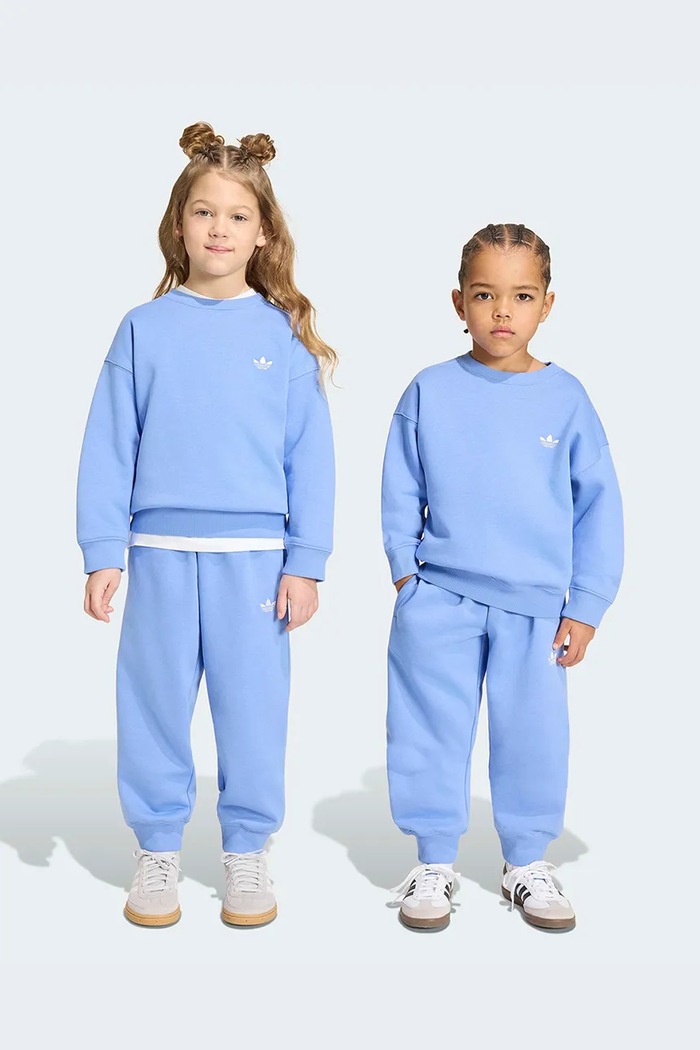adidas Originals σετ φόρμας παιδικό με βαμβάκι μπλε KS1283