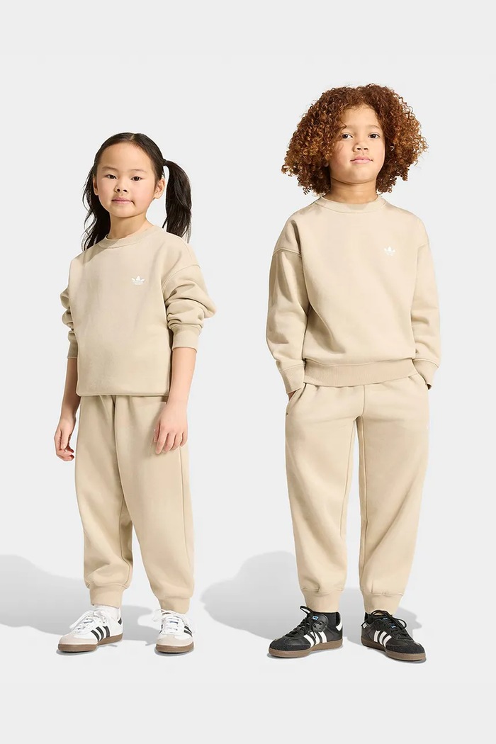 adidas Originals tepláková detská s bavlnou béžová KS1284