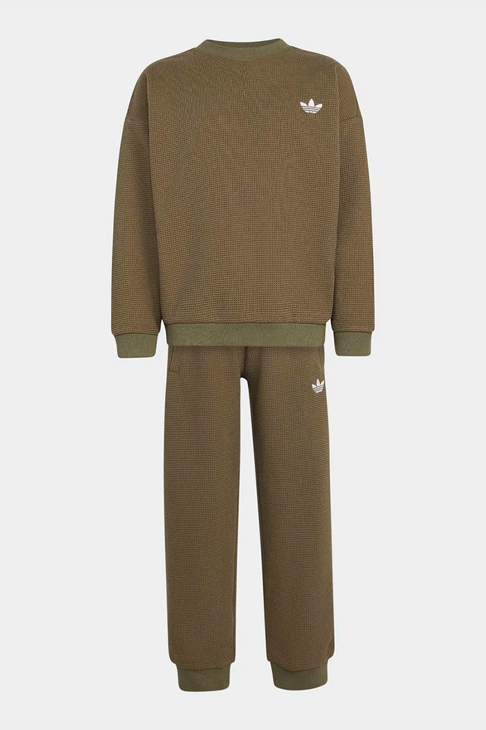 adidas Originals tepláková súprava detská s bavlnou KT1769 zelená AW26