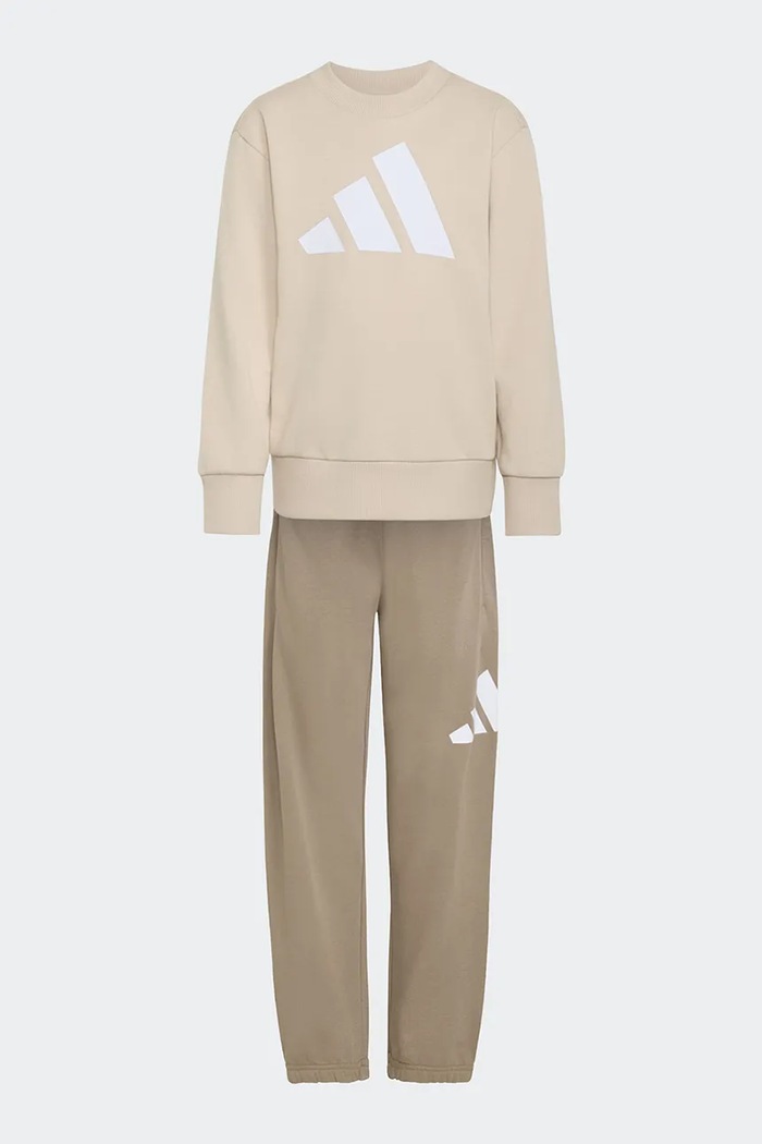 adidas σετ φόρμας παιδικό με βαμβάκι KT3330 μπεζ AW26