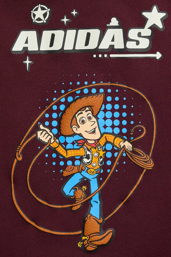adidas súprava detská bavlnená PIXAR TOY STORY KG6119 burgundské