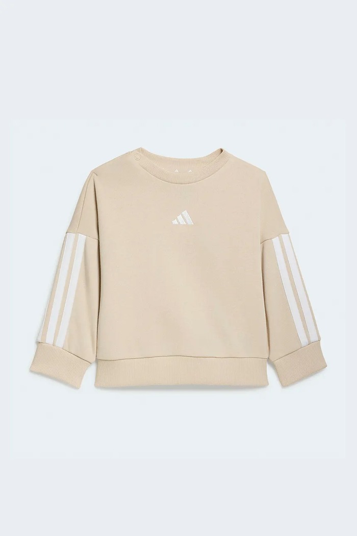 adidas Σετ φόρμας παιδικό με βαμβάκι KT3289 μπεζ AW26