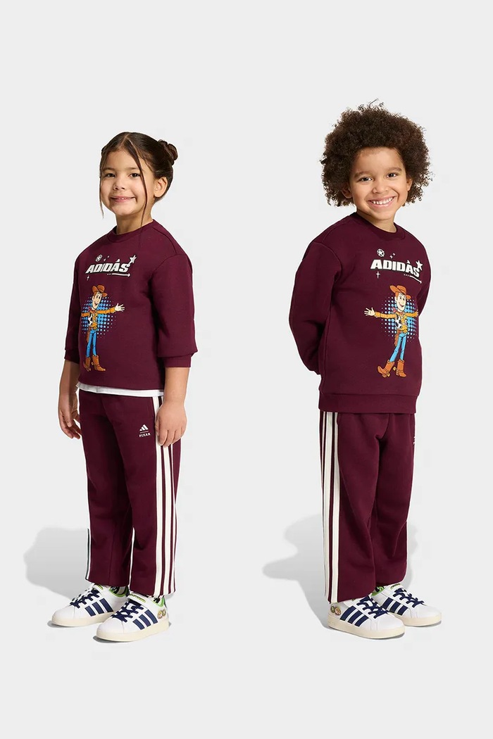 adidas tepláková detská s bavlnou PIXAR TOY STORY burgundské KG6131