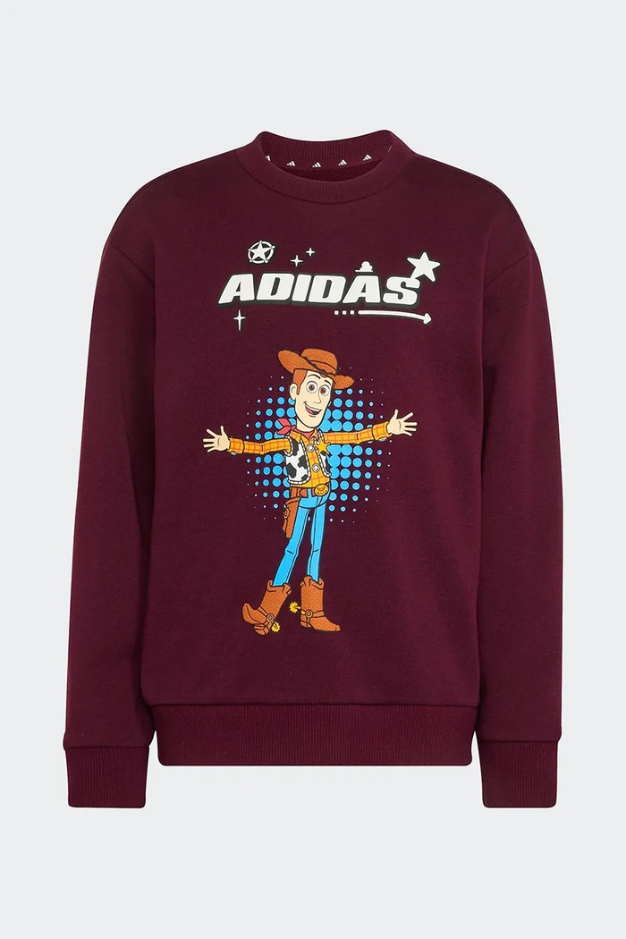 Chlapec adidas tepláková detská s bavlnou PIXAR TOY STORY KG6131 burgundské