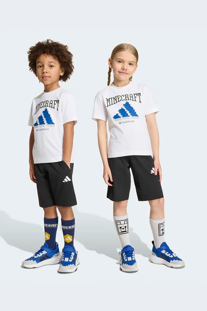 adidas σετ παιδικό βαμβακερό MINECRAFT λευκό KH3193