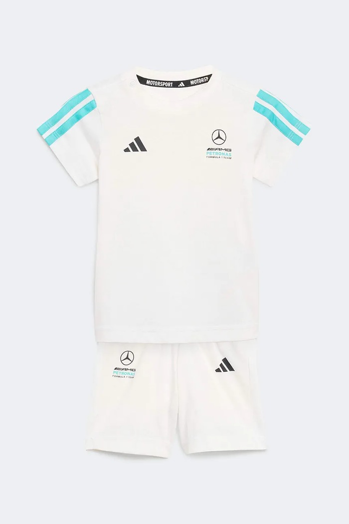 adidas Performance σετ βρεφικό βαμβακερό MERCEDES λευκό KE5932