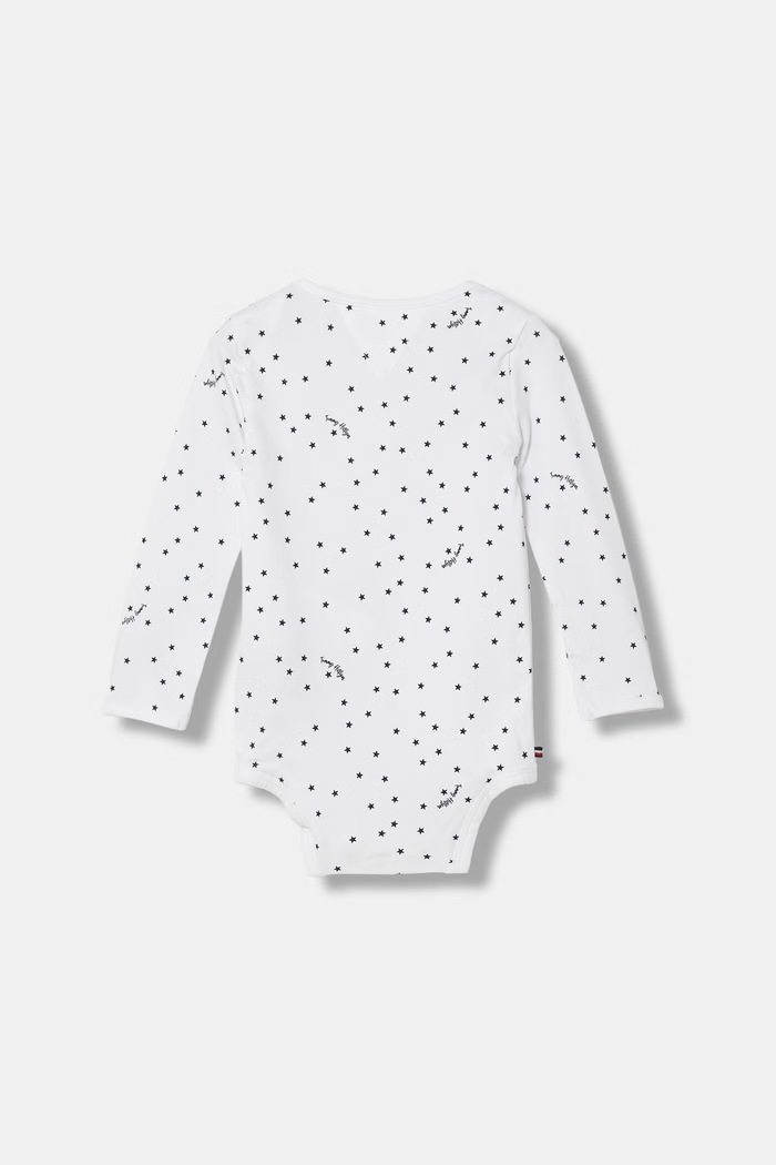 Tommy Hilfiger komplet niemowlęcy z bawełną KN0KN02277.9BY2 biały