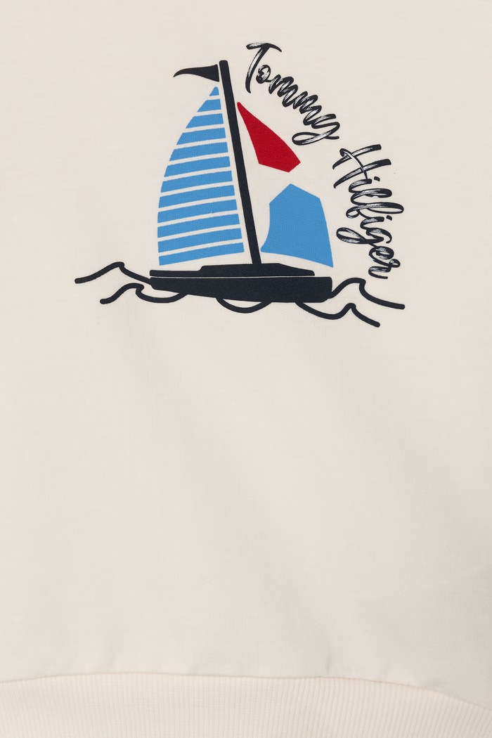 Tommy Hilfiger komplet niemowlęcy z bawełną KN0KN02277.9BY2