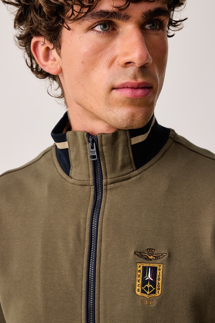 Aeronautica Militare Komplet dresowy męski bawełniany z elastanem TF0126UF00662