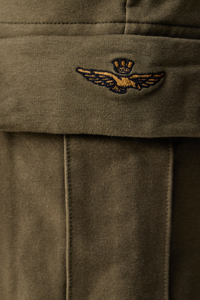 Aeronautica Militare Komplet dresowy męski bawełniany z elastanem TF0126UF00662