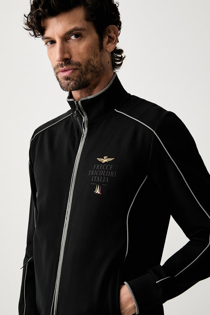 Aeronautica Militare dres męski z wiskozą TF0125UF00691 czarny
