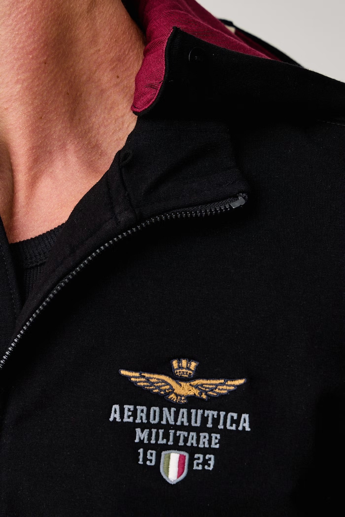 Aeronautica Militare Komplet dresowy męski bawełniany z elastanem TF0108UF00662