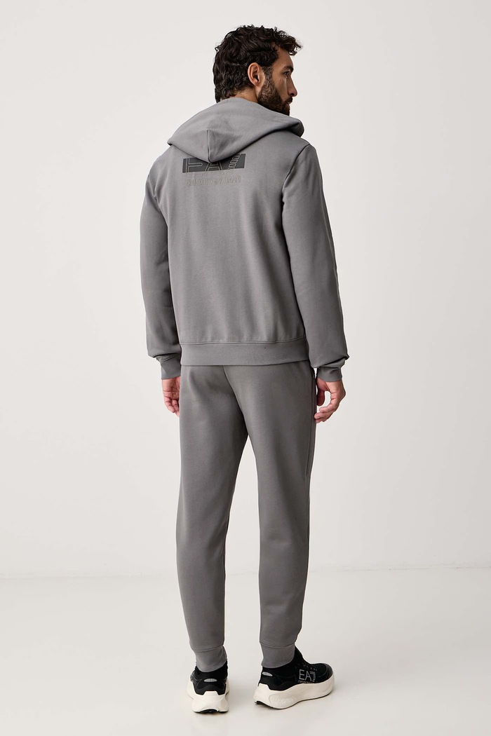 EA7 Emporio Armani Komplet dresowy męski z bawełną AF10377.7M002430 szary AW26