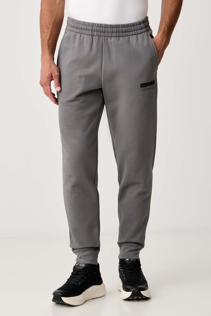 Komplet dresowy męski z bawełną EA7 Emporio Armani AF10377.7M002430 szary