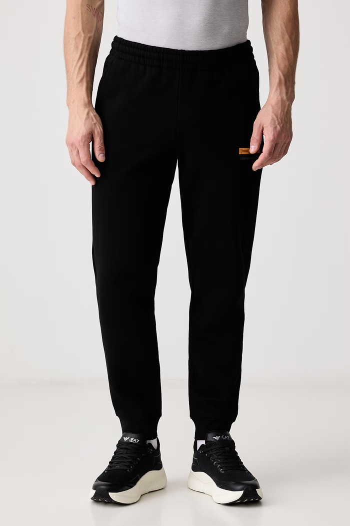 Odzież EA7 Emporio Armani Komplet dresowy męski z bawełną AF10377.7M002430 czarny