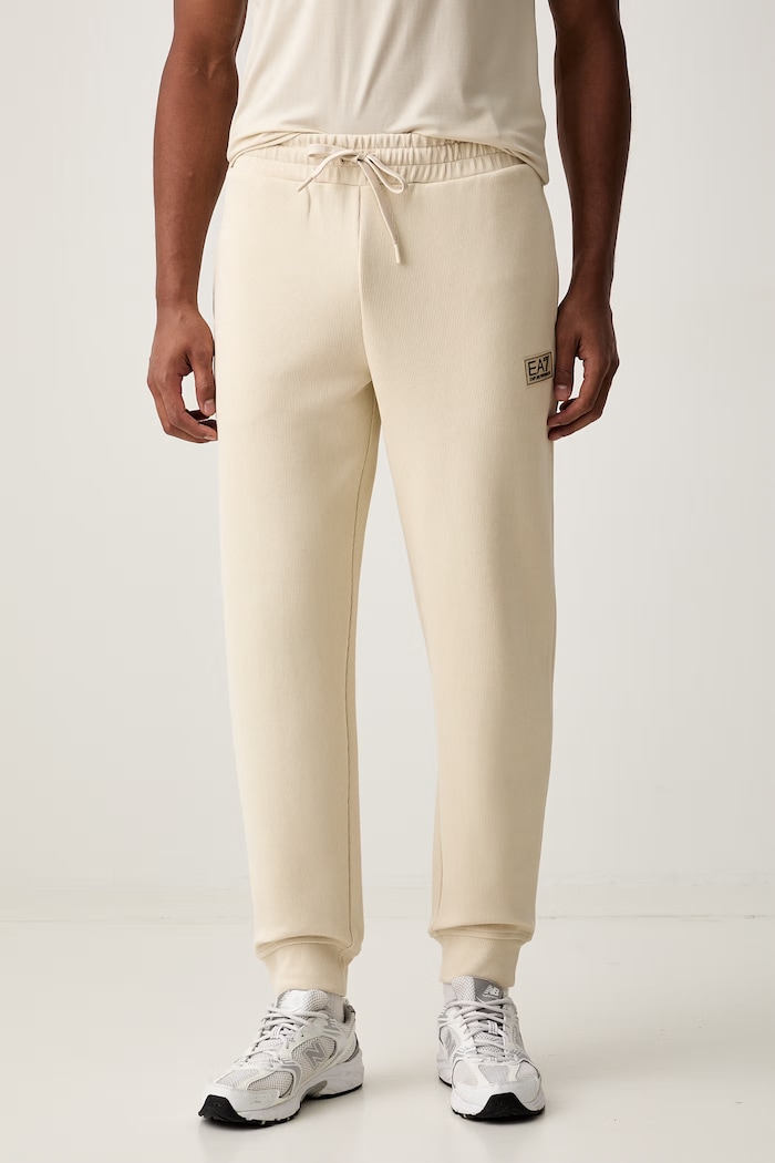 EA7 Emporio Armani komplet dresowy męski bawełniany beżowy AF21822.7M002236