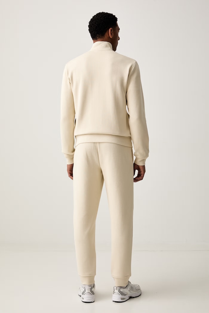 EA7 Emporio Armani komplet dresowy męski bawełniany AF21822.7M002236 beżowy