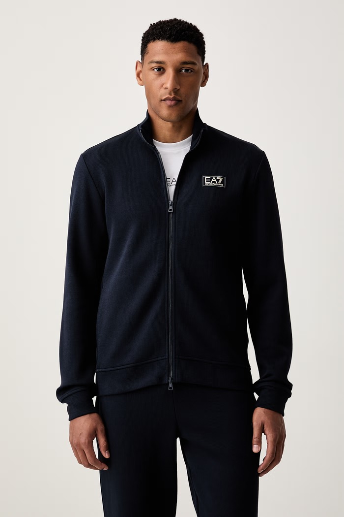 EA7 Emporio Armani komplet dresowy męski bawełniany AF21822.7M002236 granatowy AW26