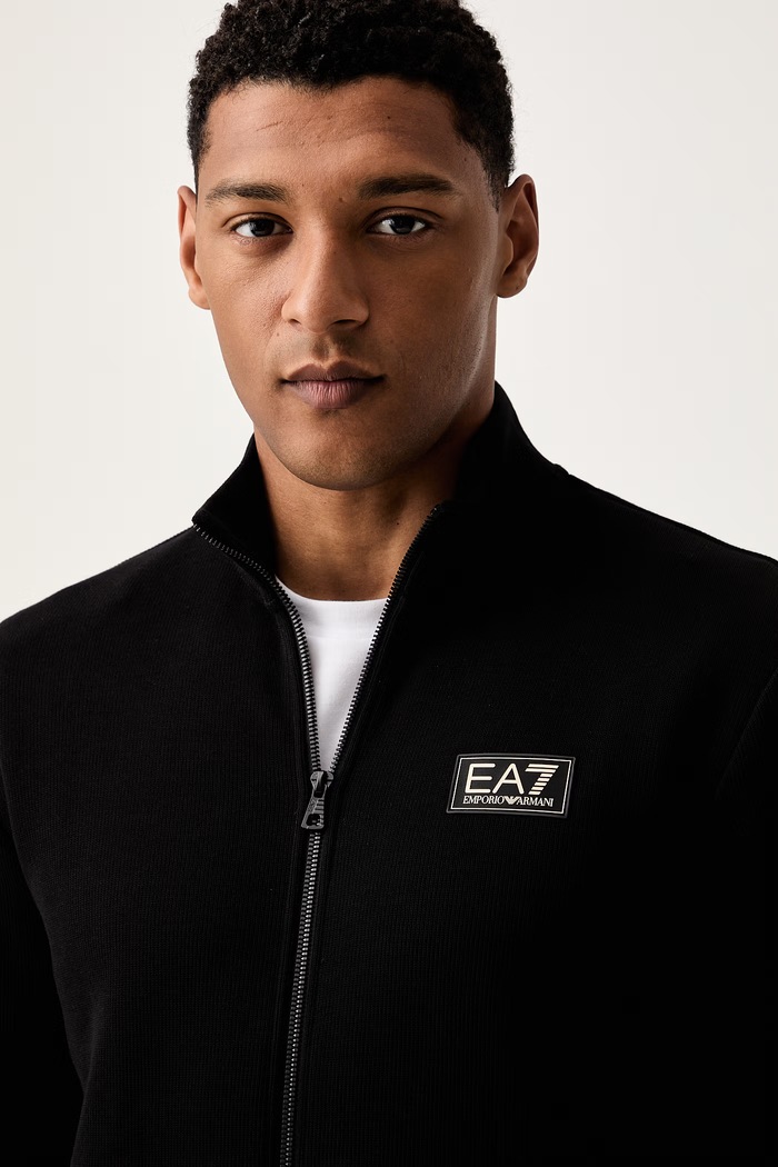 EA7 Emporio Armani komplet dresowy męski bawełniany AF21822.7M002236 czarny