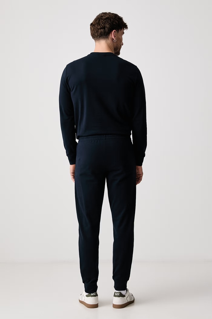 Dres męski bawełniany EA7 Emporio Armani AF13512.7M002423 granatowy