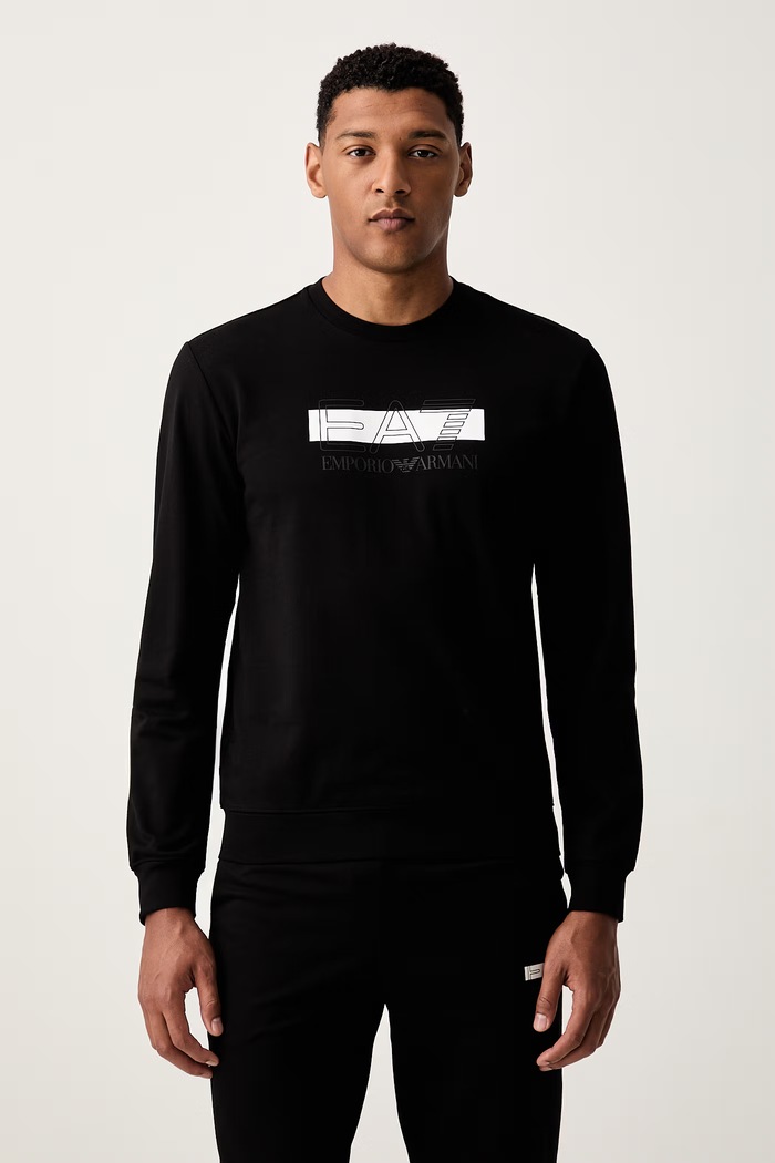 EA7 Emporio Armani dres męski bawełniany AF13512.7M002423 czarny AW26