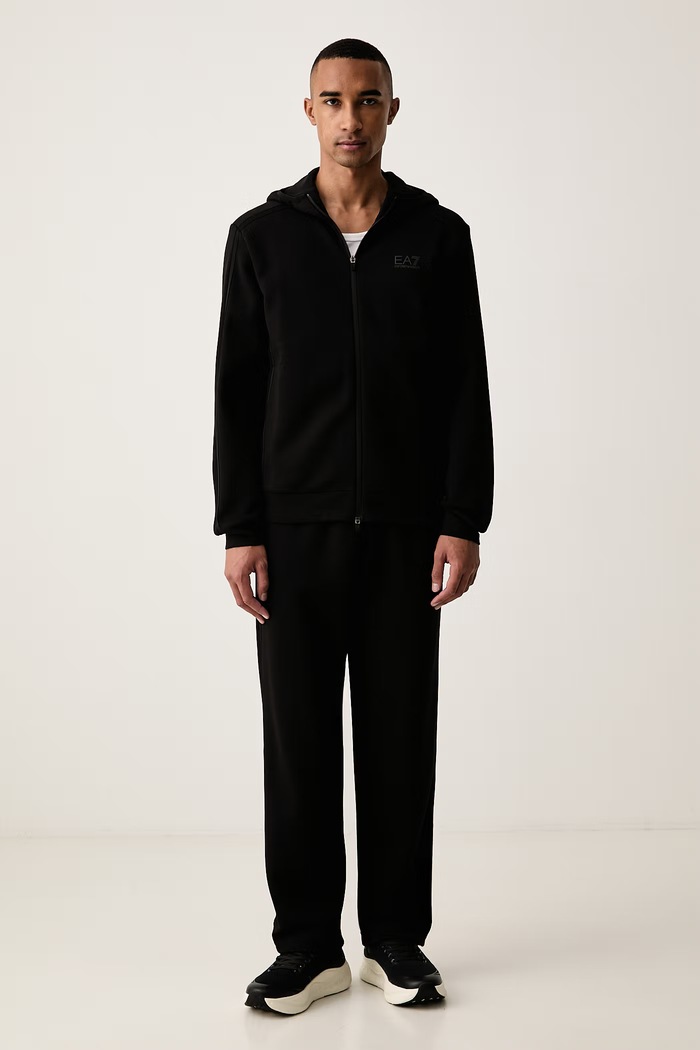 EA7 Emporio Armani Komplet dresowy męski z bawełną czarny AF20845.7M002520