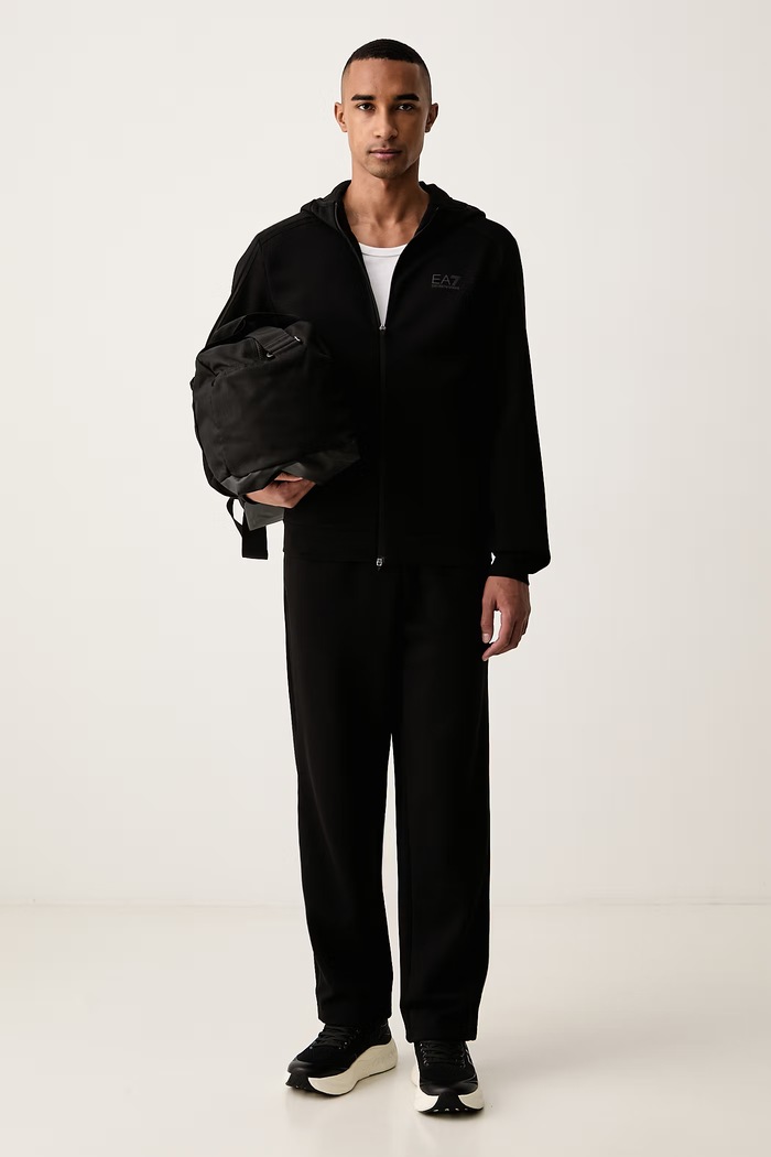 EA7 Emporio Armani Komplet dresowy męski z bawełną AF20845.7M002520 czarny AW26