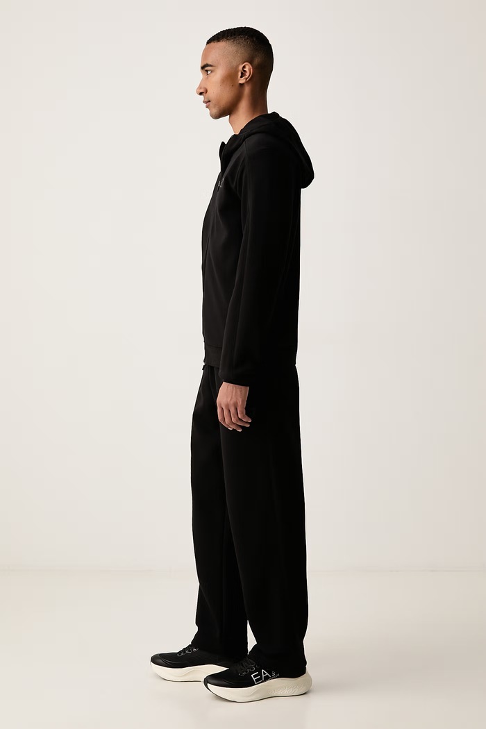 Komplet dresowy męski z bawełną EA7 Emporio Armani AF20845.7M002520 czarny