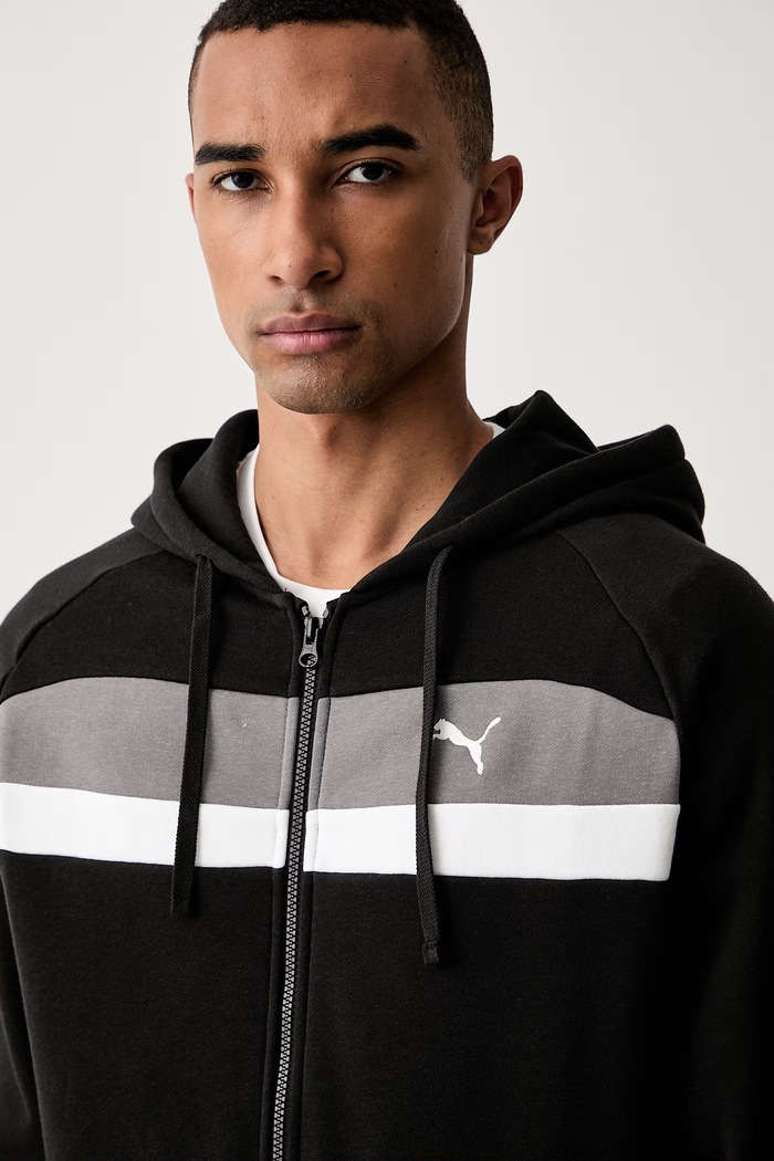 Puma dres męski z bawełną 694351 czarny