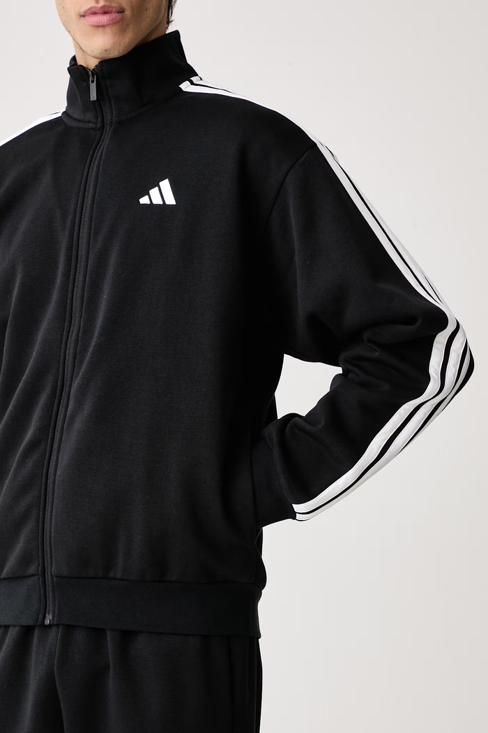 Odzież adidas Komplet dresowy męski z bawełną Three Stripes KY2284 czarny