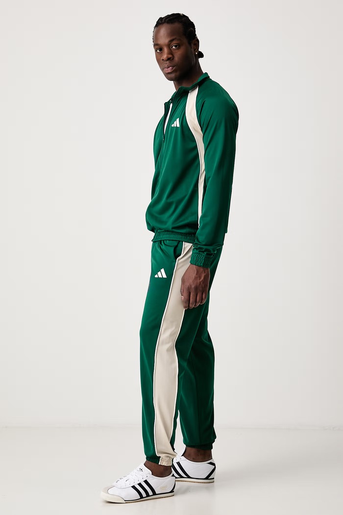adidas Komplet dresowy męski Colorblock KF4159 zielony AW26