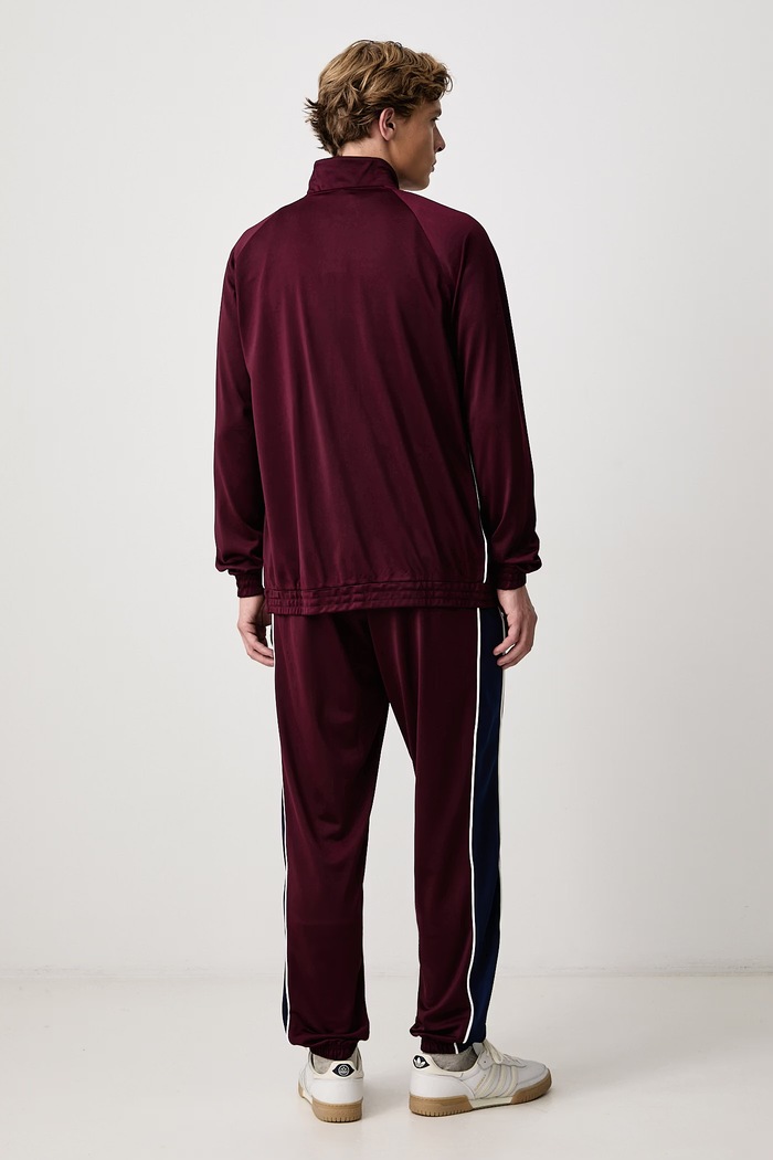 Dres męski Colorblock adidas KH2731 bordowy