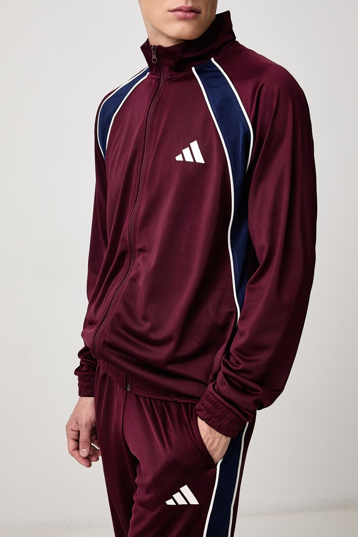 Dres męski Colorblock adidas bordowy KH2731