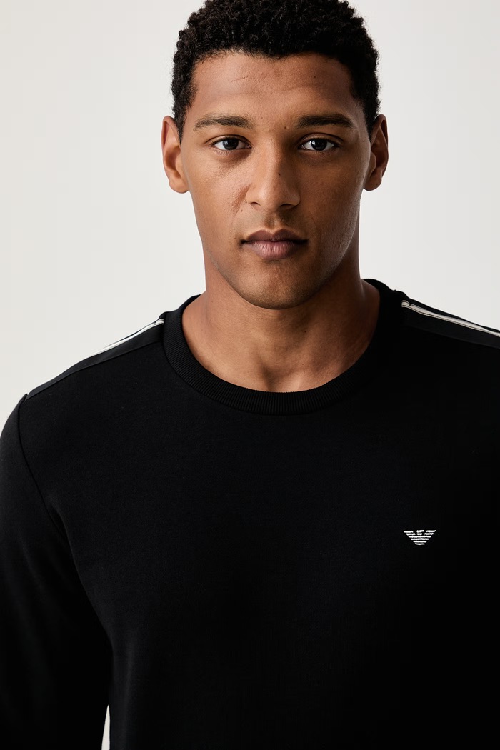 Emporio Armani Underwear komplet lounge męski z bawełną EM001922.AF25024 czarny