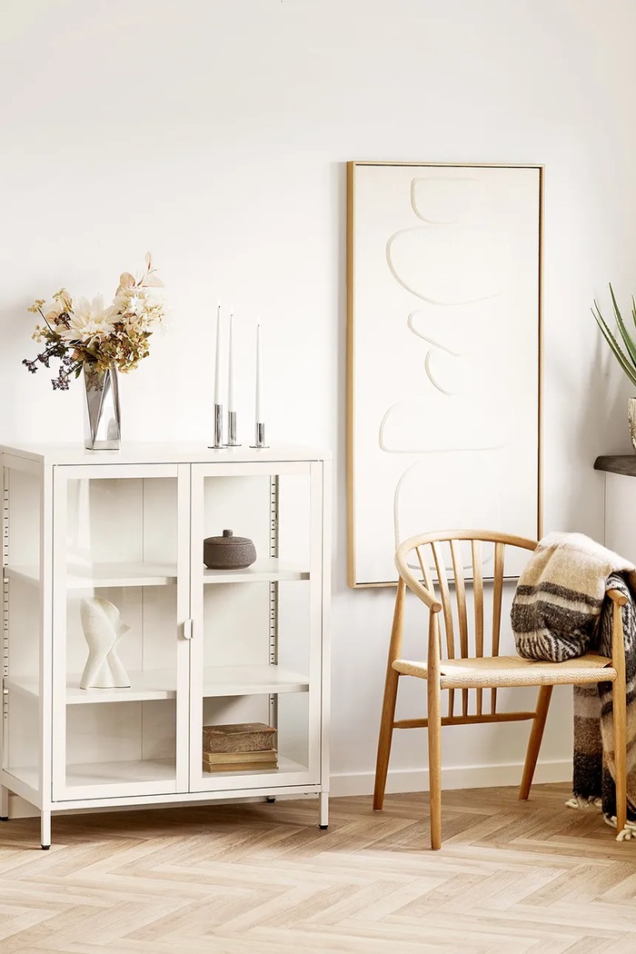 Wazon dekoracyjny ze stali House Nordic 4442081 srebrny
