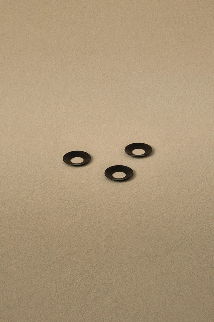 Stoff Nagel Zestaw pierścieni do świec z metalu 1003 czarny AW26